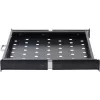 Rockstable 1U 19 Zoll ausziehbare Ablage - Ablage - SPCC-Stahl - Schwarz - 1 Stück - 3,45 kg (RS19-UH66)