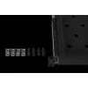 Rockstable 1U 19 Zoll ausziehbare Ablage - Schiebeboden - SPCC-Stahl - Schwarz - 5,87 kg (RS19-UH612)