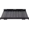 Rockstable 1U 19-Zoll Heavy-Duty Rack-Einlegeboden - Festes Regal - SPCC-Stahl - Schwarz - 1 Stück - 3,2 kg (RS19-SFH68)