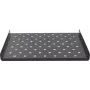 Rockstable 1U 19-Zoll Heavy-Duty Rack-Einlegeboden - Festes Regal - SPCC-Stahl - Schwarz - 1 Stück - 3,2 kg (RS19-SFH68)