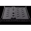Rockstable 1U 19-Zoll Heavy Duty Shelf - Festes Rack-Regal - SPCC kaltgewalzter Stahl - Schwarz - 50 kg Tragfähigkeit - 760 mm Tiefe (RS19-SFH76)