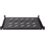 Rockstable 1U 19-Zoll Heavy Duty Shelf - Festes Rack-Regal - SPCC kaltgewalzter Stahl - Schwarz - 50 kg Tragfähigkeit - 760 mm Tiefe (RS19-SFH76)