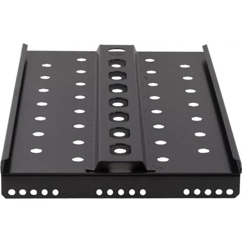 Rockstable 1U 19-Zoll Heavy Duty Shelf - Festes Rackregal - SPCC-Stahl - Schwarz - 50 kg Tragfähigkeit - 482 x 660 x 44 mm (RS19-SFH66)
