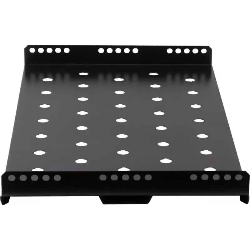 Rockstable 1U 19-Zoll Heavy Duty Shelf - Festes Rackregal - SPCC-Stahl - Schwarz - 50 kg Tragfähigkeit - 482 x 660 x 44 mm (RS19-SFH66)