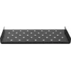 Rockstable 1U 19-Zoll Heavy Duty Shelf - Festes Rackregal - SPCC-Stahl - Schwarz - 50 kg Tragfähigkeit - 482 x 660 x 44 mm (RS19-SFH66)