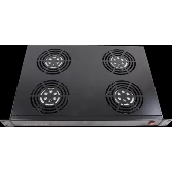 Rockstable 1U 19 inch Lüfterelement - Kühlgebläse - Einbaugebläse - 440 m³/h - Stahl - Schwarz - 1 Stück (RS19-FT1U4)