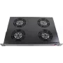 Rockstable 1U 19 inch Lüfterelement - Kühlgebläse - Einbaugebläse - 440 m³/h - Stahl - Schwarz - 1 Stück (RS19-FT1U4)