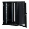Rockstable 22U 19-Zoll Serverschrank mit Gittertür - Standschrank - 22U - 800 kg Tragfähigkeit - abschließbare Tür - Montageschienen - verstellbare Füße (RS19-8822PP)