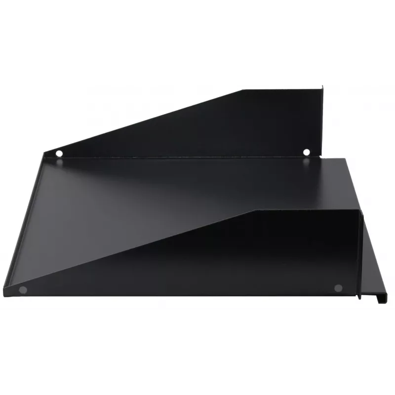 Rockstable 2U 19 Zoll Festes Rackregal - Stahl - Schwarz - 2,75 kg (RS19-FH21)