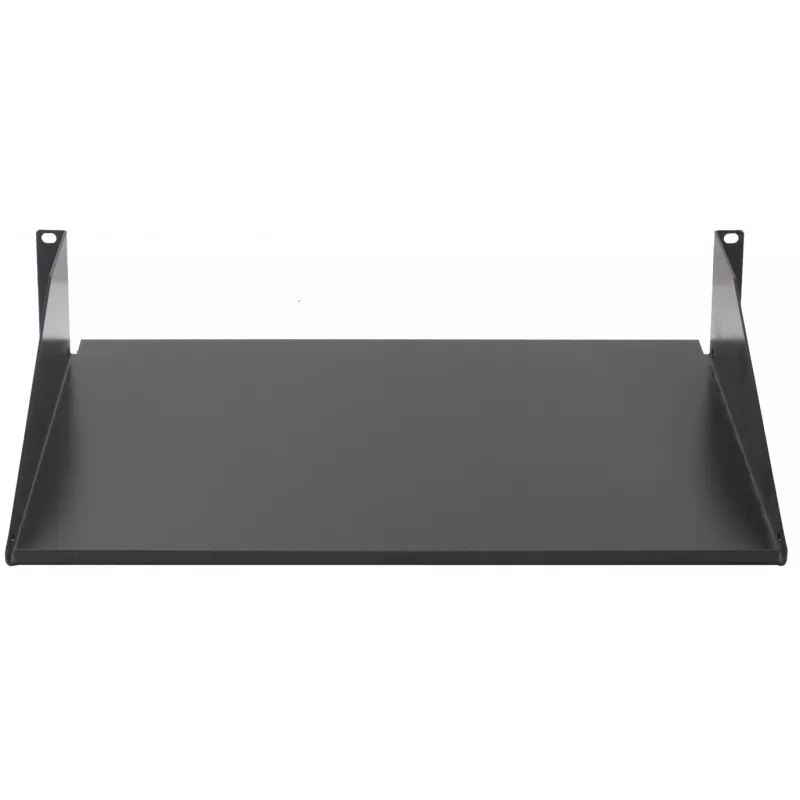 Rockstable 2U 19 Zoll Festes Rackregal - Stahl - Schwarz - 2,75 kg (RS19-FH21)