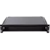 Rockstable 2U 19-Zoll Rack-Schubladeneinheit - Schwerlaststahl - Schwarz - SPCC kaltgewalzter Stahl - Schiebeschublade - 6,92 kg (RS19-TH02)