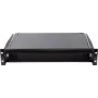 Rockstable 2U 19-Zoll Rack-Schubladeneinheit - Schwerlaststahl - Schwarz - SPCC kaltgewalzter Stahl - Schiebeschublade - 6,92 kg (RS19-TH02)