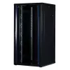 Rockstable 32 HE 19 Zoll Serverschrank mit Glastür - Standschrank - 32U - 800 kg - abschließbares Schloss - Montageschienen - verstellbare Füße (RS19-8832)