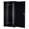 Rockstable 32U 19-Zoll Serverschrank mit Glastür - Standschrank - 32U - 800 kg - abschließbare Tür - Montageschienen - verstellbare Füße (RS19-8032)