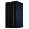 Rockstable 32U 19 Zoll Serverschrank mit Mesh-Türen - Standschrank - 800 kg Tragfähigkeit - abschließbar - Montageschienen - verstellbare Füße (RS19-8832PP)