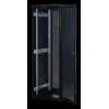 Rockstable 37 HE 19 inch Server-Rack mit Mesh-Türen - freistehender Rahmen - 37U - 800 kg - abschließbares Schloss - Montageschienen - verstellbare Füße (RS19-6837PP)