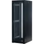 Rockstable 37 HE 19 inch Server-Rack mit Mesh-Türen - freistehender Rahmen - 37U - 800 kg - abschließbares Schloss - Montageschienen - verstellbare Füße (RS19-6837PP)