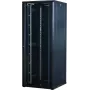 Rockstable 42U 19 Zoll Server-Schrank mit Glastür - Standschrank - 42U - 800 kg - Schlüsselschloss - Montageschienen - verstellbare Füße (RS19-8842)