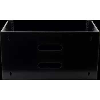 Rockstable 6U 19-Zoll Wandmontagerahmen - Montageset - SPCC-Stahl - Schwarz - 1 Stück - 3,86 kg (RS19-WMB6)