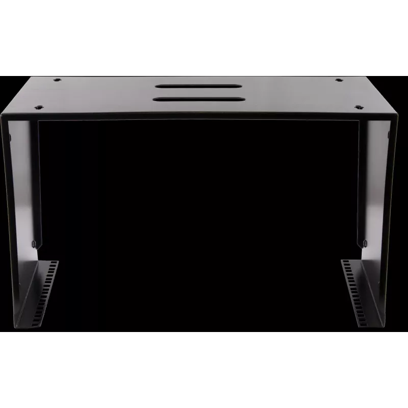 Rockstable 6U 19-Zoll Wandmontagerahmen - Montageset - SPCC-Stahl - Schwarz - 1 Stück - 3,86 kg (RS19-WMB6)