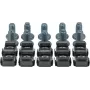 Rockstable M6 Innensechskant-Zylinderschrauben-Set - Rackmontage - Silber - 10 Stück (RS19-M612)