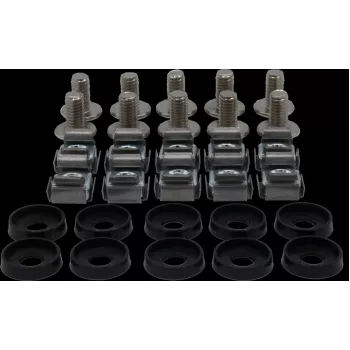 Rockstable M6 Phillips Schraubenset - Rackmontage - Silber - 10 Stück (RS19-M611)