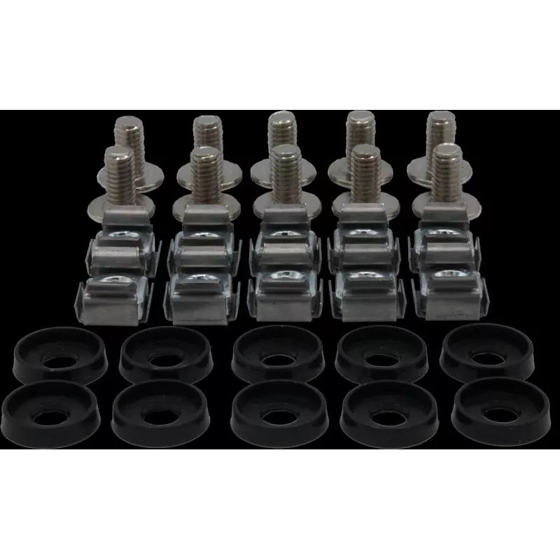 Rockstable M6 Phillips Schraubenset - Rackmontage - Silber - 10 Stück (RS19-M611)