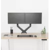 Rockstable RS-MM007 Advanced Dual Monitor Mount - Klemme / Durchführung - 13 kg - 15-27 Zoll - 100x100 mm - Schwarz