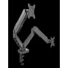 Rockstable RS-MM007 Advanced Dual Monitor Mount - Klemme / Durchführung - 13 kg - 15-27 Zoll - 100x100 mm - Schwarz