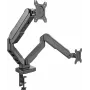 Rockstable RS-MM007 Advanced Dual Monitor Mount - Klemme / Durchführung - 13 kg - 15-27 Zoll - 100x100 mm - Schwarz