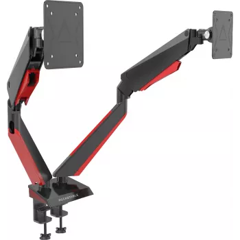Rockstable RS-MM009 Gaming Monitor Mount für 2 Monitore - Klemme / Durchführung - 16 kg - 15 inch - 32 inch - 100 x 100 mm - Schwarz - Rot