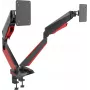 Rockstable RS-MM009 Gaming Monitor Mount für 2 Monitore - Klemme / Durchführung - 16 kg - 15 inch - 32 inch - 100 x 100 mm - Schwarz - Rot