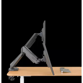 Rockstable RS-MM011B Professionelle Doppelmonitor-Tischhalterung - Klemme/Bolzen - 16 kg - 15-32 Zoll - 100x100 mm - Schwarz