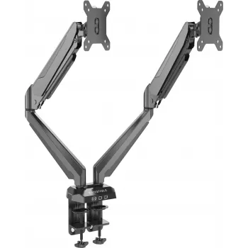 Rockstable RS-MM011B Professionelle Doppelmonitor-Tischhalterung - Klemme/Bolzen - 16 kg - 15-32 Zoll - 100x100 mm - Schwarz