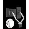 ROCKSTABLE RS-MM011W Professional Dual Monitor Mount - Clamp / Grommet - 16 kg - 38.1 cm (15 inch) - 81.3 cm (32 inch) - 100 x 100 mm - White