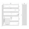 ROGER ME-5-S Aufputz-Metallgehäuse für Zutrittskontrollsysteme, IP54, Lichtgrau (RAL 7035)