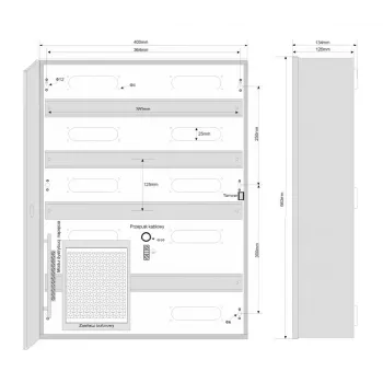 ROGER ME-5-S Aufputz-Metallgehäuse für Zutrittskontrollsysteme, IP54, Lichtgrau (RAL 7035)
