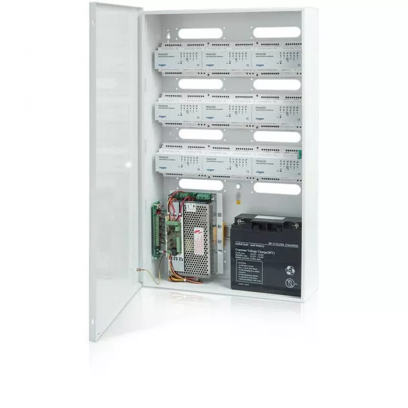 ROGER ME-5-S Aufputz-Metallgehäuse für Zutrittskontrollsysteme, IP54, Lichtgrau (RAL 7035)