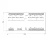 ROGER XM-8DR-BRD I/O-Expander-Modul, 8 Eingänge, 8 Relaisausgänge, RS485