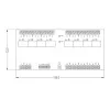 ROGER XM-8DR-BRD I/O-Expander-Modul, 8 Eingänge, 8 Relaisausgänge, RS485