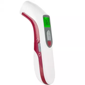 ROHNSON A-200 Digitales Thermometer und Hygrometer mit Uhr, Alarm, Weiß