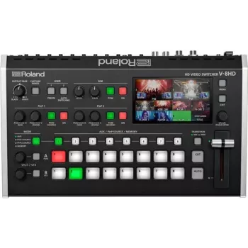 Roland V-8HD 8-Kanal HDMI Video Switcher mit Audiomixer - Schwarz 420961A38