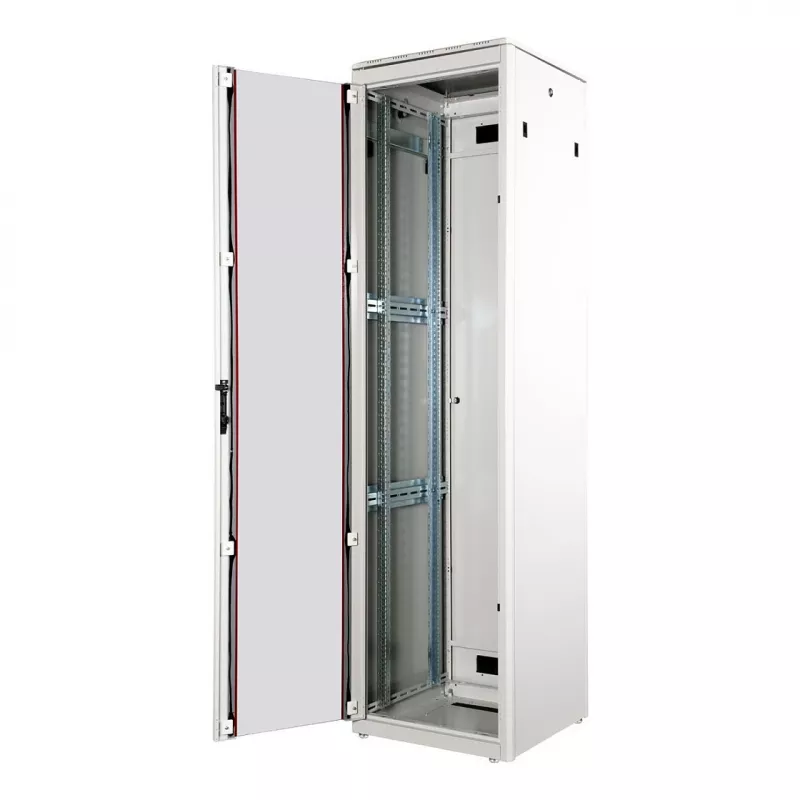 ROLINE 19-Zoll Netzwerkschrank Pro 47 HE, 600x600 BxT Glastür Grau