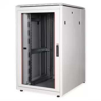 ROLINE 19 Zoll Netzwerkschrank Pro 26U 800x1000 BxT Glastür Grau (26.21.0054)