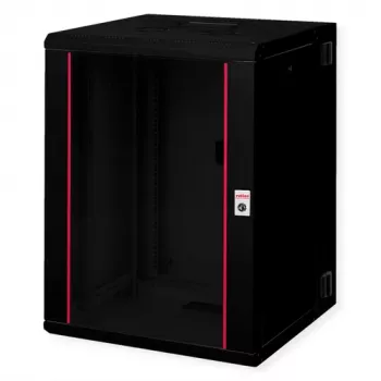 ROLINE 19 inch Wandgehäuse Pro 16U 600x600 BxT Zweiteilig Schwenkbar Schwarz (26.21.0183)