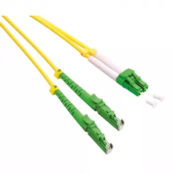 ROLINE Fiber Optic Cable Duplex 9/125µm OS2 - LSH/LC - APC Cut - LSOH - Yellow - 10 m