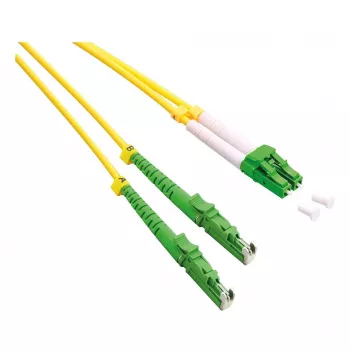 ROLINE OS2 Single-Mode Duplex LWL-Patchkabel, LSH/APC auf LC/APC, 9/125µm, LSOH, Gelb, 2m