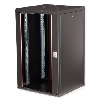 ROLINE Pro 20U 19-Zoll-Wandmontage-Netzwerkschrank 600x600 mm, Tiefschwarz (RAL 9005) 26.21.0179