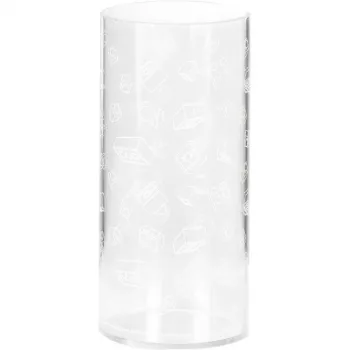 Room Copenhagen LEGO Zylinder-Vase Brick Art Line Transparent