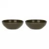 ROSE&TULIPANI Concerto Grigio Tortora Salatschüssel-Set aus 2 Teilen, 26 cm, SAN-Kunststoff, Grau-Braun